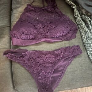 Target Deep Purple Lace Bikini Set